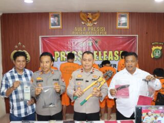 Berantas Kejahatan Jalanan, Polisi Batuceper Tangkap Komplotan Curanmor asal Lampung*